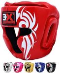 3X Sports Kids Headguard for Boxing, Sparring Helmet Head Guard for Cheeks, Forehead and Ear Protection, Muay Thai Headgear, Kickboxing, Sparring, Martial Arts, Karate, Taekwondo Helmet