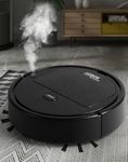 Dustpro Robot Vacuum Cleaner, Dustpro Robot 4 in 1 with Spray, Smart Obstacle Avoidance, Echargeable, Easy-to-Use Automatic Vacuumfor Hard Floors and for Cleaning up Pet Hair, Dust (Black)