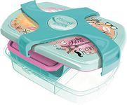 Maped Picnik Concept Children's Lunch Lunch Box with 3 Compartments, including 1 Waterproof and Removable Compartment Without BPA or Phthalates - Paris Fashion - 1.78L