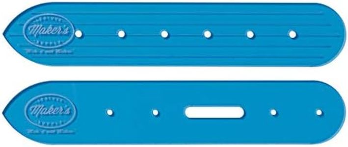 Weaver Leather Belt End Template Set by Maker's Leather Supply, Blue