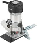Trend T1 Trim Router with Extended Trim Base, 1/4 Inch Collet, 710W, 240V, Compact Trimming Power Tool, T1ETS