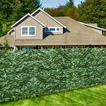 ECOOPTS Aritificial Ivy Fence Wall Décor Faux Ivy Expandable/Stretchable Privacy Fence Screen Plant Leaves and Vine Decoration for Home, Yard, Garden, Size 39''x158''