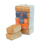 Laeto Firewood Depot Kiln Dried Birch RUF Heat Briquette Blocks | Natural Fire Lighters, Fire Logs For Open Fire, Fire Starter Logs, Heat Logs For Fire Pit & Log Burner, Camp Fires - x20 Blocks