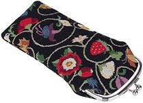 Signare Tapestry Glasses Case for Women Eyeglass Case with Garden Flower and Creatures (Jacobean Dream, GPCH-JACOB)