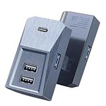 Glovebox USB Hub for Tesla Model Y/3 4-in-1 Multiport Flash Drive Docking Station for Charging Data Transferring Games Music