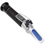 BOWONG Hand-held Alcohol Refractometer, 0~80% Alcohol Content Measurement Tool Tester for Spirits Distilled Ethanol with Water Like Whiskey, Brandy, Vodka