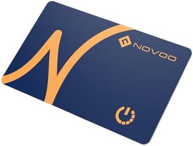 NOVOO Smart Air Tag Traceur Carte Bluetooth Localisateurs d’Objets Ultra-Fin Wallet Tracker Compatible avec Apple Localiser (iOS Uniquement) pour Portefeuille Clés Bagages Valise