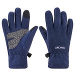 Arcweg Thermal Gloves Polar Fleece Kids for Boys Girls Touch Screen Lightweight Winter Anti-slip Warm Childrens Gloves Outdoor Insulated Blue S,M