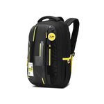 Skybags Grad V2 01 Casual Backpack 30 Liters with 17 Inch Laptop Compartment for Men & Women With Rain Cover, Padded Back & Shoulder Strap (Black)