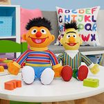 Sesame Street Friends Bert and Ernie 8-inch 2-Piece Sustainable Plush Stuffed Animals Set, Officially Licensed Kids Toys for Ages 18 Month, Gifts and Presents by Just Play