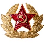 Soviet Pin WW2 Communist Sickle And Hammer Pin Star KGB Pin Russian Hat Badge USSR Russian Insignia, Metal, no gemstone