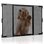 RV Screen Door Protector for Dogs, Adjustable Aluminum Alloy RV Entry Grille Protectors Pet Guard Defender Accessories for Inside Camper Trailer Pets Kids Protection, 22 to 31.5 Inches, Bone Shape