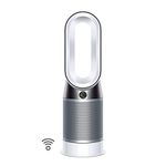 Dyson Purifier, Fan-HEPA Air Filter, Space Heater and Certified Asthma + Allergy Friendly, WiFi-Enabled-HP04, White/Silver,9.76 x 8.07 x 30.08 inches