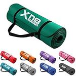 Xn8 Sports Yoga mat 15mm Thick NBR Exercise Mat - Non-Tearable Pilates Mat with Extra Carry Strap- Lightweight Yoga Mats for Women Men for Aerobics, Lunges, Planks Indoor & Outdoor 61x20x1.5 cm