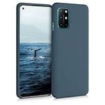 kwmobile Case Compatible with OnePlus 8T Case - TPU Silicone Phone Cover with Soft Finish - Dark Slate