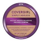 Covergirl -Simply Ageless Instant Wrinkle Blurring Pressed Powder, with hyaluronic acid & vitamin C - Mattifying, Hydrating Formula, 100% Cruelty-Free