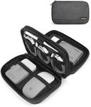 BAGSMART Electronic Organizer Travel Case, Travel Cord Organizer Travel Cable Organizer Bag, Charger Organizer, Tech Pouch as Travel Accessories, Cord Organizer for Phone, Power Bank, SD Card (Black)