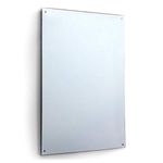 New 6Ft X 4Ft 183 X 121cm Mirror Glass With 4 Holes Home Gym Dance Studio Etc