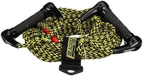 Seachoice Water Ski Rope, 75 Ft. Long, Dual 5-1/2 in. Handles w/Textured Rubber Grips