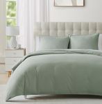 Lane Linen Mineral Duvet Cover King Size - Soft Prewashed King Duvet Cover Set, 3 Pieces, 1 Duvet Cover 104x90 Inches with Zipper Closure and 2 Pillow Shams, Comforter Not Included