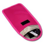 Minder Signal Blocker - Signal Jamming Case RFID Blocking Pouch Keyless Entry/Start Car Keys & Mobile Phones - Faraday Bag Protection Security Against Relay Crime (Hot Pink, 170mm x 105mm (Internal))