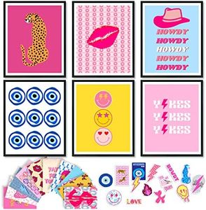 97 DECOR Preppy Room Decor Aesthetic - Preppy Wall Decor, Preppy Posters Maximalist Decor, Preppy Collage Pictures, Preppy Things, Trendy Print Preppy Stuff for Teens Girl College Dorm (UNFRAMED)