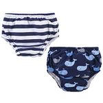 Hudson Baby Unisex Swim Diapers, Whales, 12-18 Months