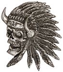 Hot Leathers Indian Skull Pin