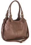 Mabel London Womens Multiple Pockets Handbag - Medium Size Multi Compartments Bag with a Long Shoulder Strap - AMELIA (Medium Tan)