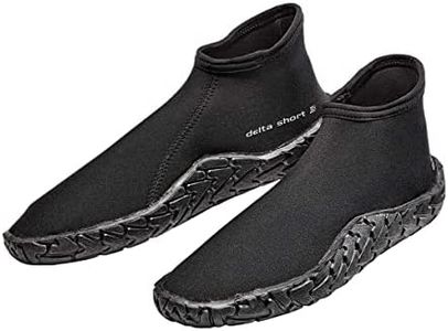 SCUBAPRO Delta 3mm Short Diving Boot with Ultra-Grip Sole for Tropical Scuba Diving and Snorkeling, Made of Nylon/Neoprene Material, Large