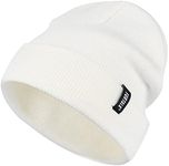 FURTALK Toddler Beanie Baby Boys Girls Beanies Kids Knit Winter Hats for 0-8 Years White