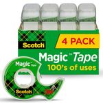 Scotch(R) Magic(TM) Tape in Dispensers, 3/4in. x 300in., Pack of 4