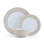 Pfaltzgraff Grayson Taupe 12 Piece Dinnerware Set, Service for 4