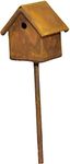 G & F Products MiniGardenn 10020 Fairy Garden Miniature Bird House Pick, brown