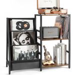 Record Player Stand, 3-Tier Vinyl Record Storage, Record Player Table Up to 200 Albums, Turntable Stand for Vinyl Records, Record Player, Vinyl Record Holder for Living Room