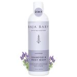 Baja Baby Lavender Shampoo & Body Wash - Organic, Gluten-Free, Vegan, EWG VERIFIED™ - Ideal for Sensitive Skin - All Natural, Tear-Free, Hypoallergenic & Paraben-Free - 12 oz