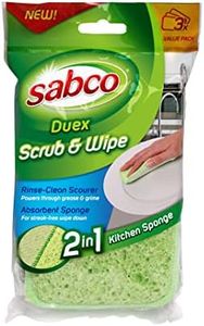 Sabco Duex Scrub and Wipe 2 In 1 Kitchen Sponge (Pack of 3)