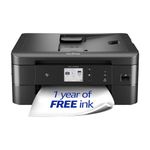Brother MFC-J1170DW Wireless Inkjet Printer Bundle with Scanner – All-in-One Inkjet Printer with Mobile Device Printing, NFC, Duplex Printing, and Cloud Connectivity. Get 1