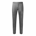 L S U Boys Slim FIT School Trousers Zip and Clip Uniform 6/7-15/16 Years~Half Elasticated (11-12 Years, Grey)