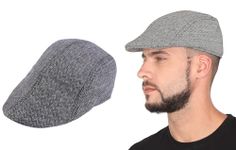 CLOTHERA Men's Casual Golf/Flat Caps (Grey)