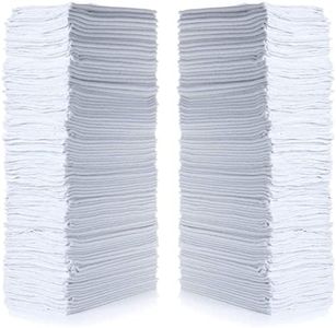 SIMPLI-MAGIC 79142 Shop Towels 14"x12", 150 Count (Pack of 1), Cotton, White