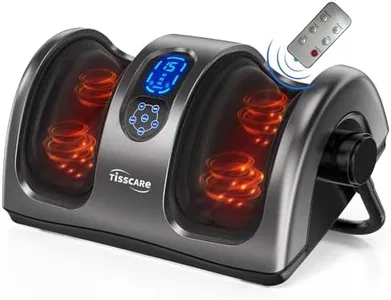 TISSCARE Shiatsu Foot Massager with Heat: FSA HSA Eligible Foot Massager for Plantar Fasciitis, Neuropathy, Circulation and Pain Relief, Massage Feet/Leg/Calf/Ankle at Home/Office, Gifts for Women Men