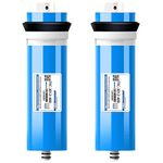 2 Pack 100/200/300/400/600 GPD RO Membrane Reverse Osmosis Membrane Replacement Water Filters, Fits Under Sink RO Drinking Water Purifier System,Blue,3012 300G