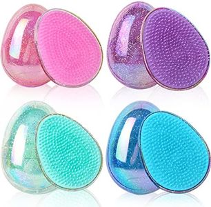 4 Piezas Cepillo de Pelo Desenredante Cepillo Pelo Antitirones Cepillo Desenredante Sin Tirones Detangler Cepillos para Niños y Adultos Cepillo Portátil para Cabello,Mojado,Seco,Fino,Grueso,Rizado