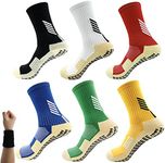 Dee Plus Kids Socks Anti Slip Boys Girls Football Socks Children Non Slip Sports Socks Rubber Pads Soccer Basketball Socks Running Outdoor for Age 6-11