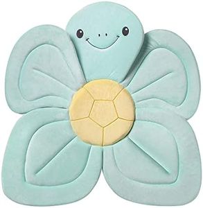 Nuby Turtle Baby Bath Cushion for Bathtub or Sink, Soft and Easy to Dry Fabric, 0-6 Months, Turquoise