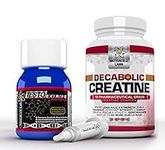 Anabolic Muscle Stack : Testo Extreme Anabolic & 10 Blend Decabolic Creatine - Strongest Legal Testosterone Booster/Creatine Powder