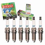 6 pc DENSO Iridium TT Spark Plugs compatible with Lexus IS250 2.5L V6 2006-2015