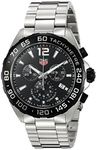 Tag Heuer Men's 'Formula 1' Swiss Quartz Stainless Steel Dress Watch, Color:Silver-Toned (Model: CAZ1010.BA0842), Silver, Chronograph,Quartz Movement