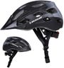 Dunlop Casque de Vélo - Réglable de 58 à 61 CM - Taille L - avec Éclairage LED - 3 Modes d'Éclairage - Noir